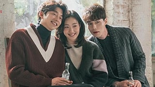 Gong Yoo, Lee Dong-wook and Kim Go-eun in The Goblin. 