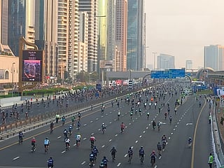 Thousands cycle down Sheikh Zayed Road for Dubai Ride