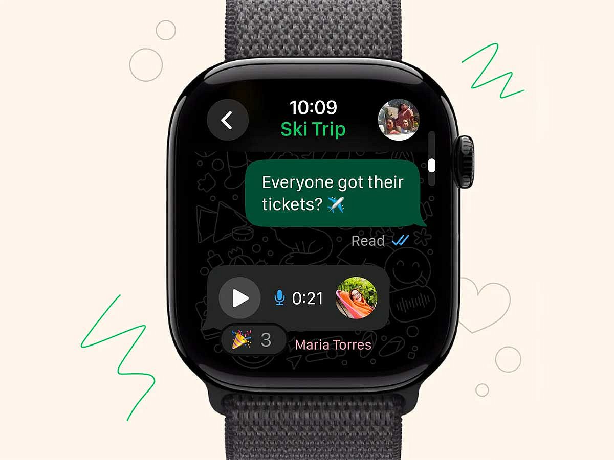 Previously, Apple Watch owners could only receive WhatsApp notifications and send basic replies.