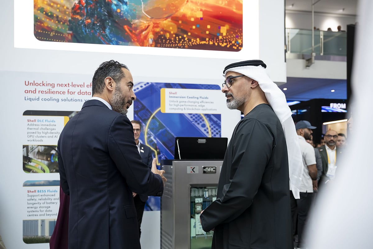 Sheikh Khaled was also briefed by exhibitors on the latest innovations and advanced technological solutions featured at the global event