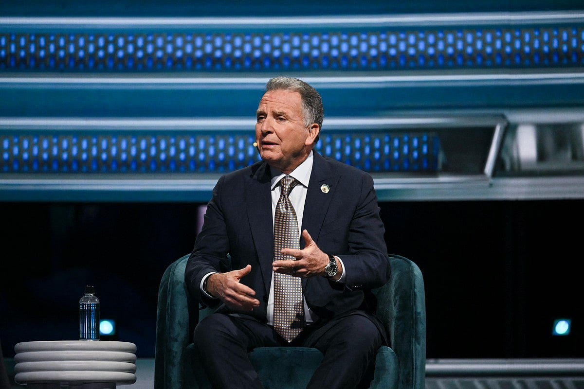 US Special Envoy Steve Witkoff speaks at the American Business Forum at the Kaseya Center in Miami on November 6, 2025.