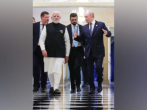 Prime Minister Narendra Modi and Russian President Vladimir Putin (Photo: X@MEAIndia)