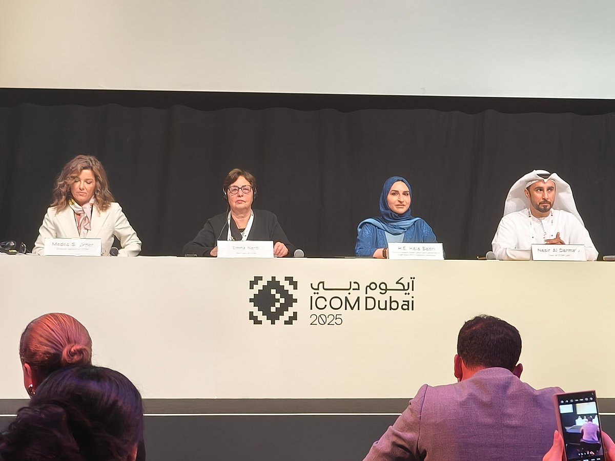 Medea S. Ekner, Prof. Emma Nardi, Hala Badri and Nasir Al Darmaki outline the significance of the event.