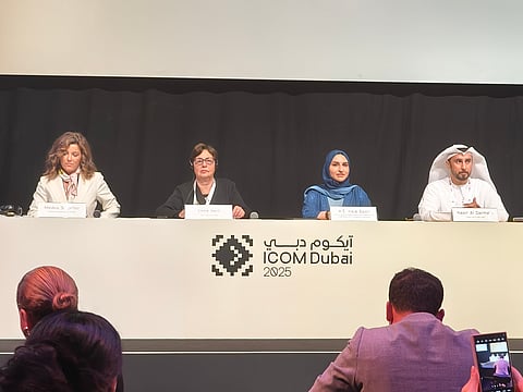 Medea S. Ekner, Prof. Emma Nardi, Hala Badri and Nasir Al Darmaki outline the significance of the event.