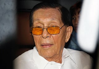 Filipino politician and former Senate President Juan Ponce Enrile, who turned 101 in February.