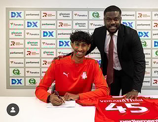 Srilankan Tamil descent Vimal Yoganathan signing his contract extension