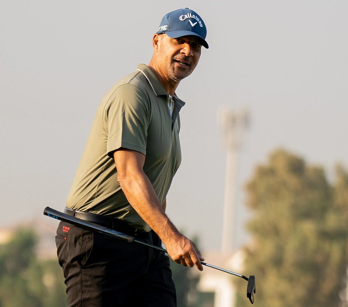 Ruud Gullit playing golf in Dubai