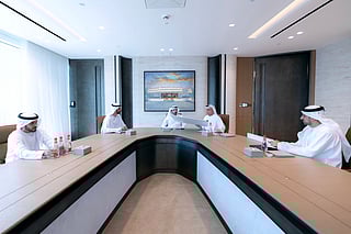 Hamdan bin Mohammed briefed on aerial taxi services and The Future Loop project that forms part of the Dubai Walk Master Plan