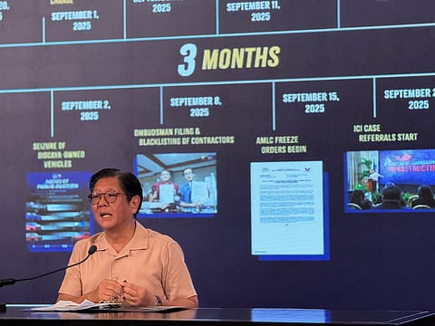 President Ferdinand Marcos Jr answers questions from members of Malacañang Press Corps (MPC) on Thursday.