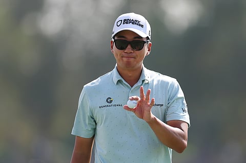 Michael Kim opens up one-shot lead at DP World Tour Championship