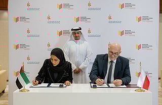 The signing ceremony between the SBA and the History and Culture Foundation.