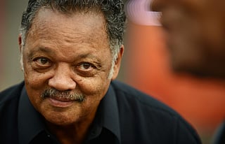 American civil rights activist Jesse Jackson attends the dedication of the National Museum of African American History and Culture September 24, 2016 in Washington, DC, before the museum opens to the public later that day.