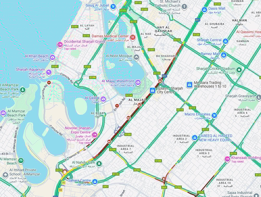 Dubai-Sharjah routes congested – plan your commute