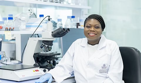 Dr Temidayo Omolaoy, Assistant Professor of Physiology at the Mohammed Bin Rashid University of Medicine and Health Sciences was among a distinguished group of Arab scientists and researchers to be awarded at the 2025 King Hussein Cancer Research Award ceremony.
