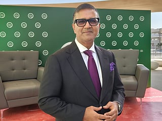 Vikas Pota, Founder of T4 Education and the World Schools Summit, at Yasmina British Academy in Khalifa City, Abu Dhabi.