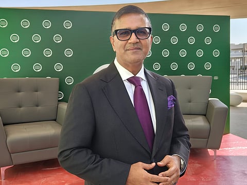 Vikas Pota, Founder of T4 Education and the World Schools Summit, at Yasmina British Academy in Khalifa City, Abu Dhabi.