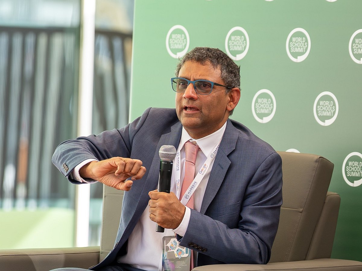 Ben Gomes, Google’s Chief Technologist for Learning and Sustainability, at the World Schools Summit in Abu Dhabi.