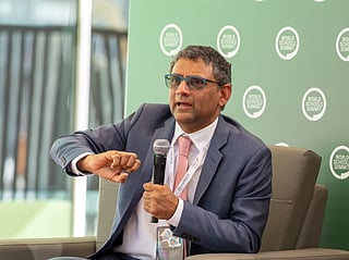 Ben Gomes, Google’s Chief Technologist for Learning and Sustainability, at the World Schools Summit in Abu Dhabi.