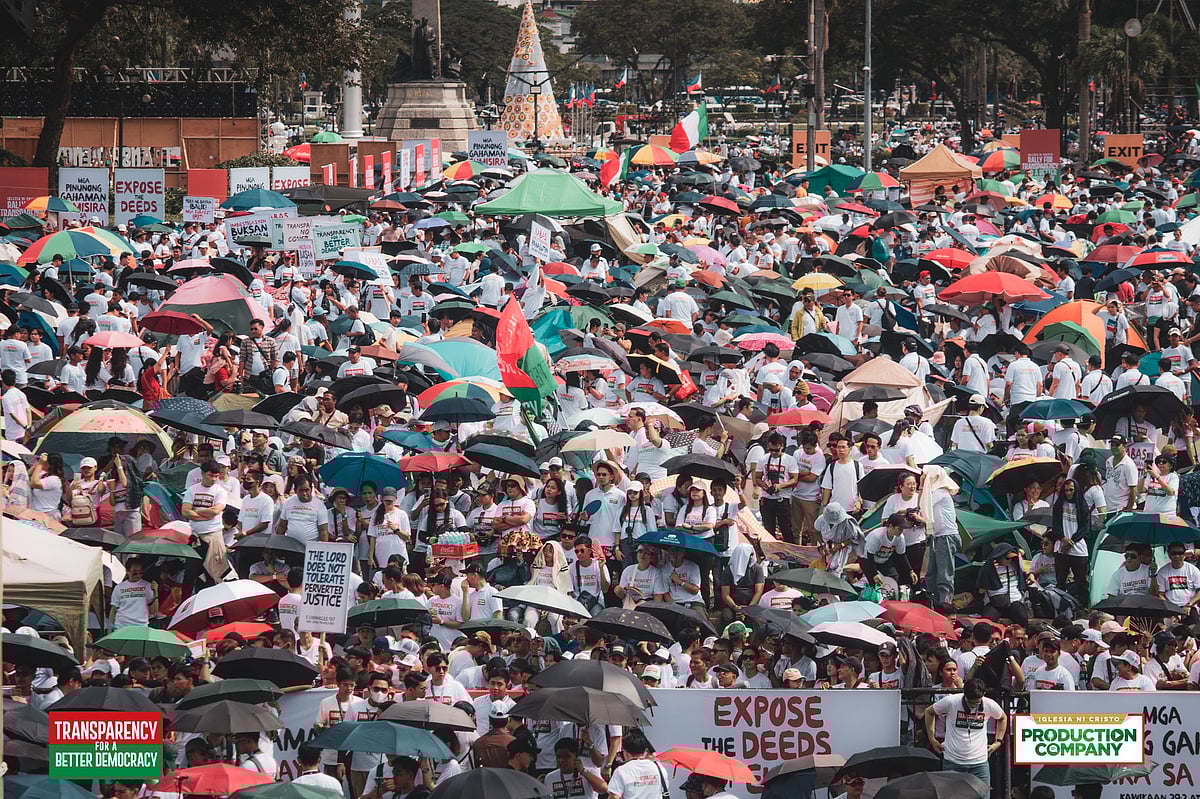 The gathering marked the first day of the 'Rally for Transparency and a Better Democracy'.