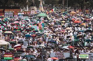 The gathering marked the first day of the 'Rally for Transparency and a Better Democracy'.