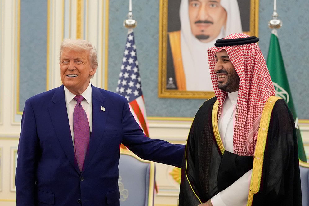 President Donald Trump and Saudi Crown Prince Mohammed bin Salman met in Riyadh on May 13, 2025.