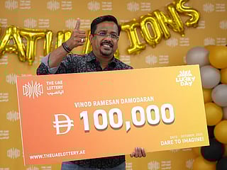 UAE Lottery: Played from Day 1, he finally wins Dh100K