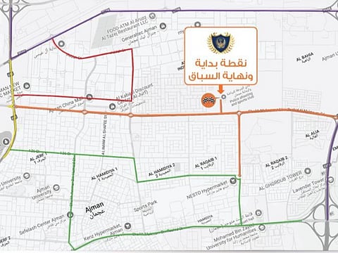 Ajman Police set temporary road closures for cycling race on November 23