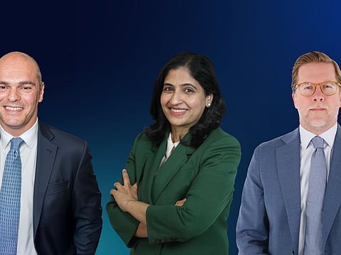 From left: Capital markets strategist Federico Cirulli, fintech and AI transformation expert Prema Varadhan, and institutional markets and ESG leader David Haglund bring depth of experience and clarity of vision to the Board of Directors
