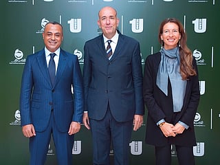 From left: Hossam Mohamed Elsayed Hussein, Pietro Buzzi and Benedetta Buzzi.