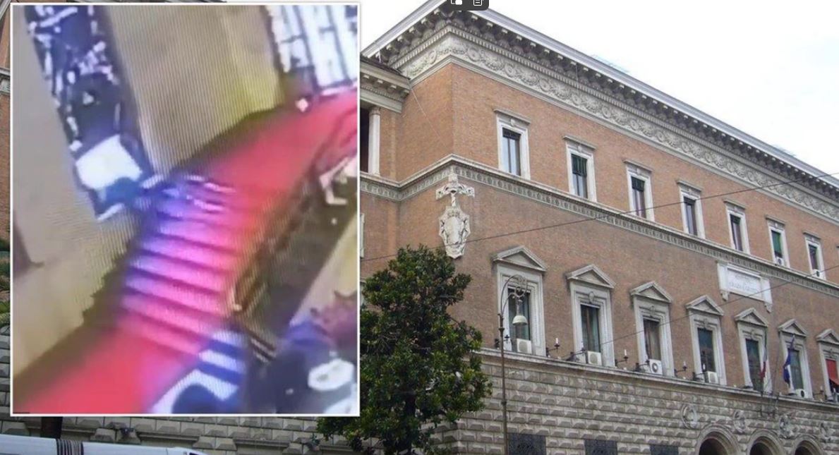 Viral video: Italian politician crashes through historic artwork