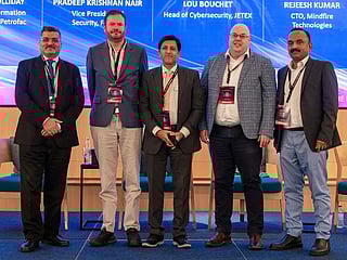 Panel discussion with moderator Aditya Kaushik along with Andrew Holliday, Pradeep Krishnan Nair, Lou Bouchet, Rejeesh Kumar