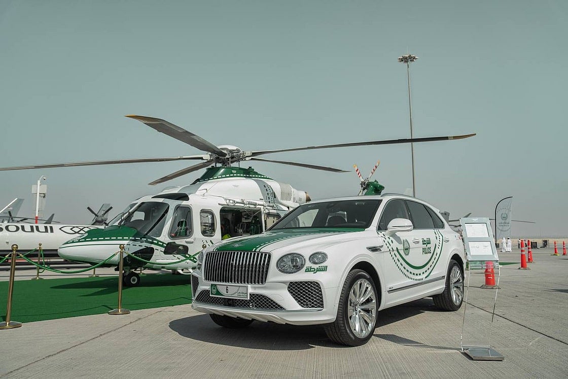 The new Bentley Bentayga Azure patrol joins Dubai Police’s luxury fleet.