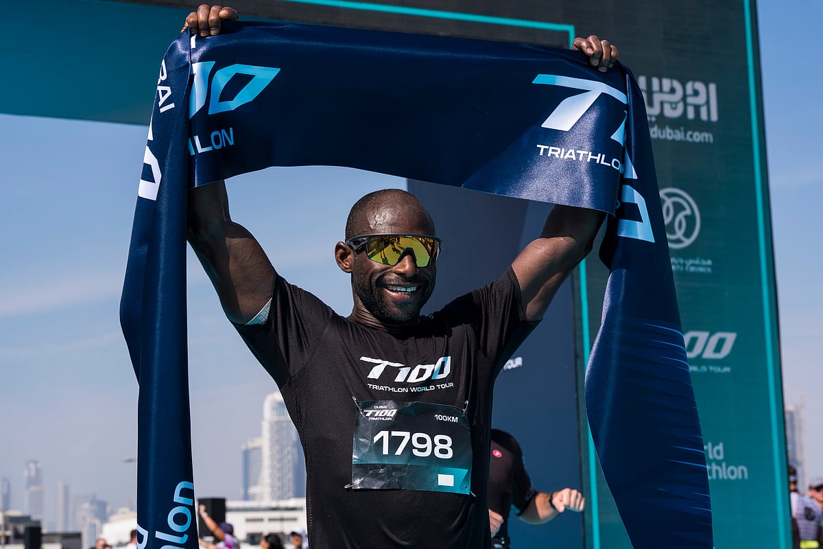 Ghani Souleymane has done something most people wouldn't even dream of attempting: he has completed his 100th consecutive triathlon in 100 days.