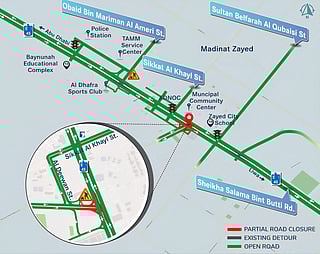 Road closure announced in key Abu Dhabi intersection
