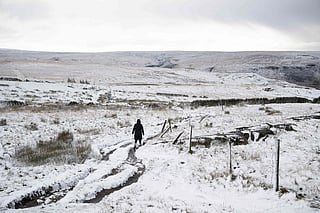 UK's Yorkshire Dales gets first snow as cold blast hits