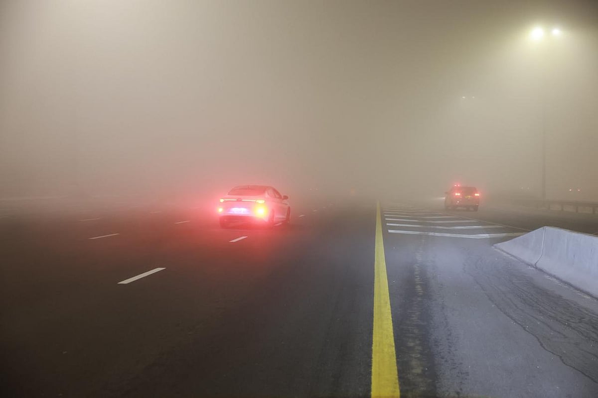 Authorities have advised motorists to reduce speed, use low-beam headlights and maintain a safe distance from other vehicles, particularly during early-morning commutes.