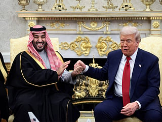 Crown Prince Mohammed bin Salman with US President Donald Trump. File photo