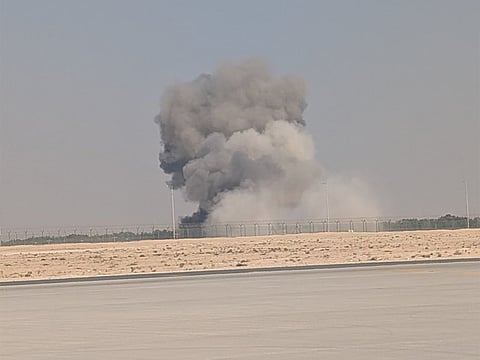 The flight culminated in a crash that saw huge plumes of smoke at the Dubai Airshow