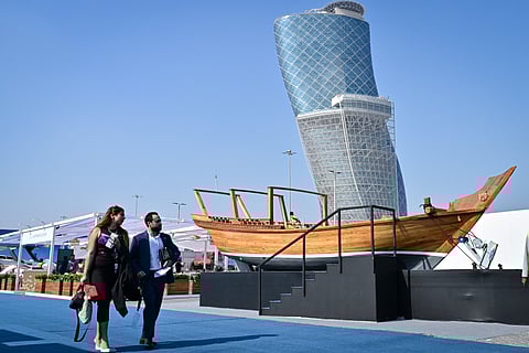 Families and delegates gather at ADNEC Marina Hall as the Abu Dhabi International Boat Show kicks off a vibrant weekend filled with marine displays, luxury vessels and engaging activities for visitors of all ages.