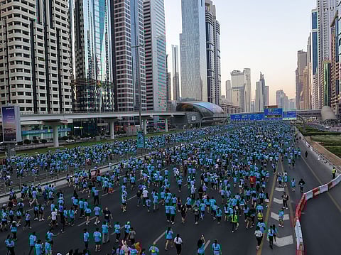 Dubai Run 2025 turns Sheikh Zayed Road into a sea of blue