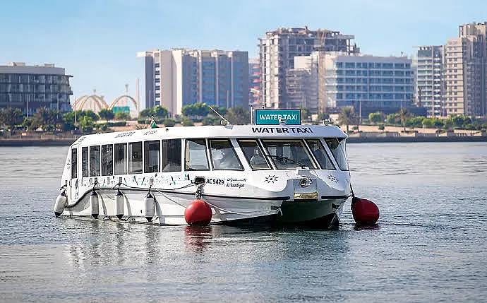 Six daily water taxi trips run from ADNEC Marina during the November 20–23 exhibition