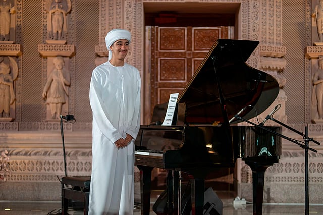 Autistic Emirati teen pianist steals hearts at BAPS Mandir Abu Dhabi