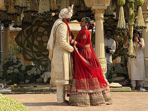 Netra Mantena on her big day in Udaipur