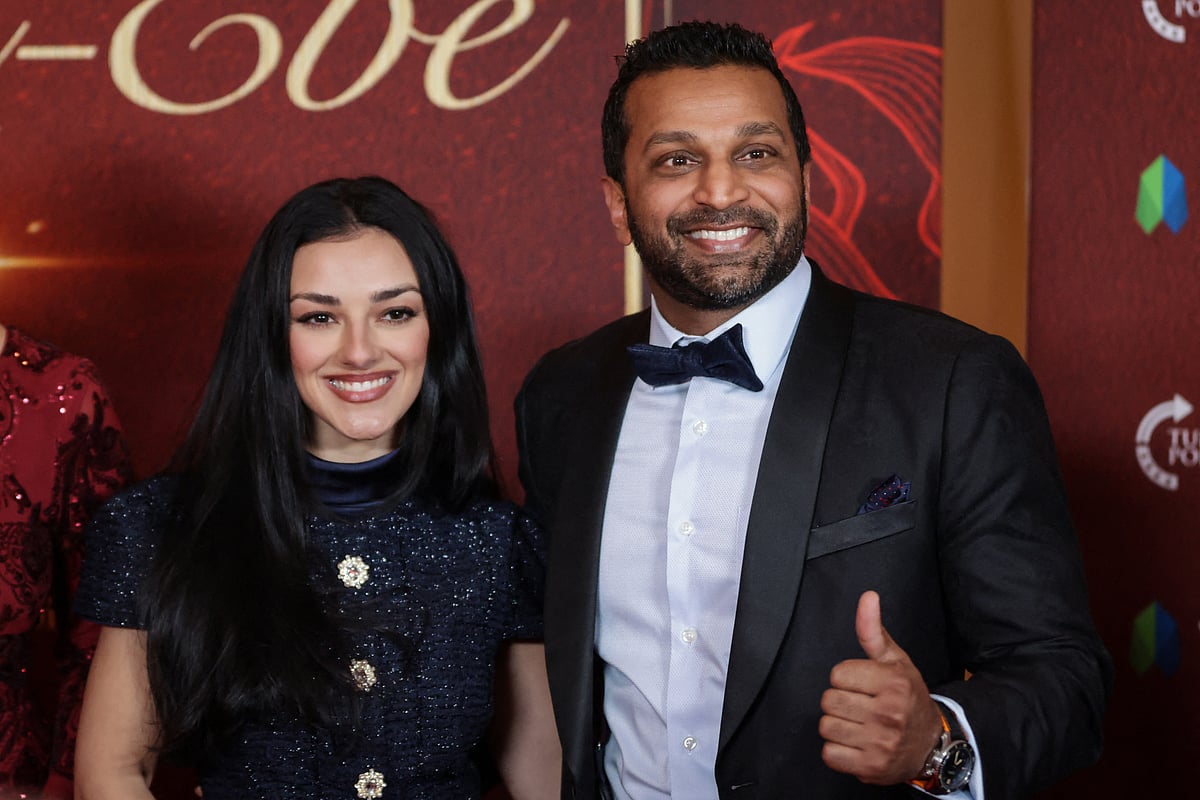 FBI Director Kash Patel with his girlfriend Alexis Wilkins.