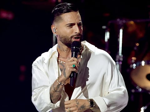 Maluma performs onstage during the 26th Annual Latin Grammy Awards 