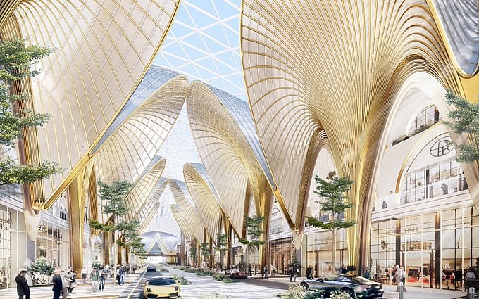The vast new mall will span 2.6m sqm and feature EV-friendly interiors and smart technology.