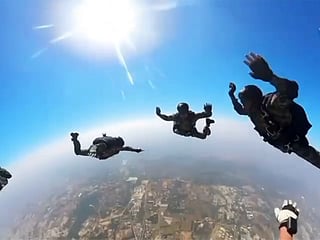 India’s BSF makes history with first Jubilee skydive