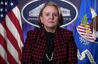 US Assistant Attorney General Abigal Slater announced the antitrust settlement.