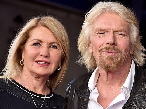 Joan Branson with Sir Richard