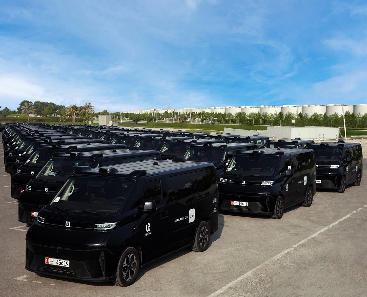 WeRide Robotaxi GXR fleet in Abu Dhabi